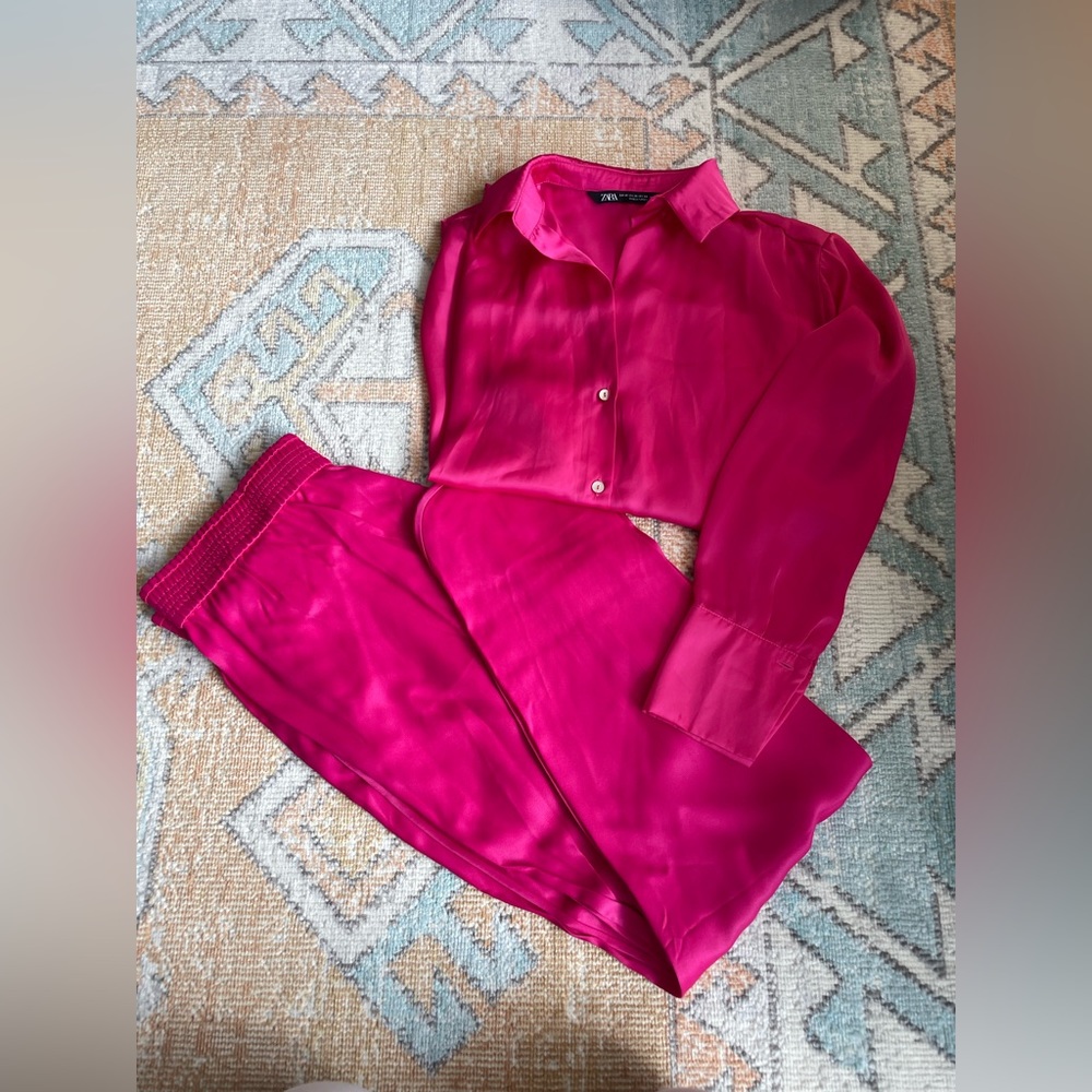 Zara Hot Pink Co-Ord Set 🩷